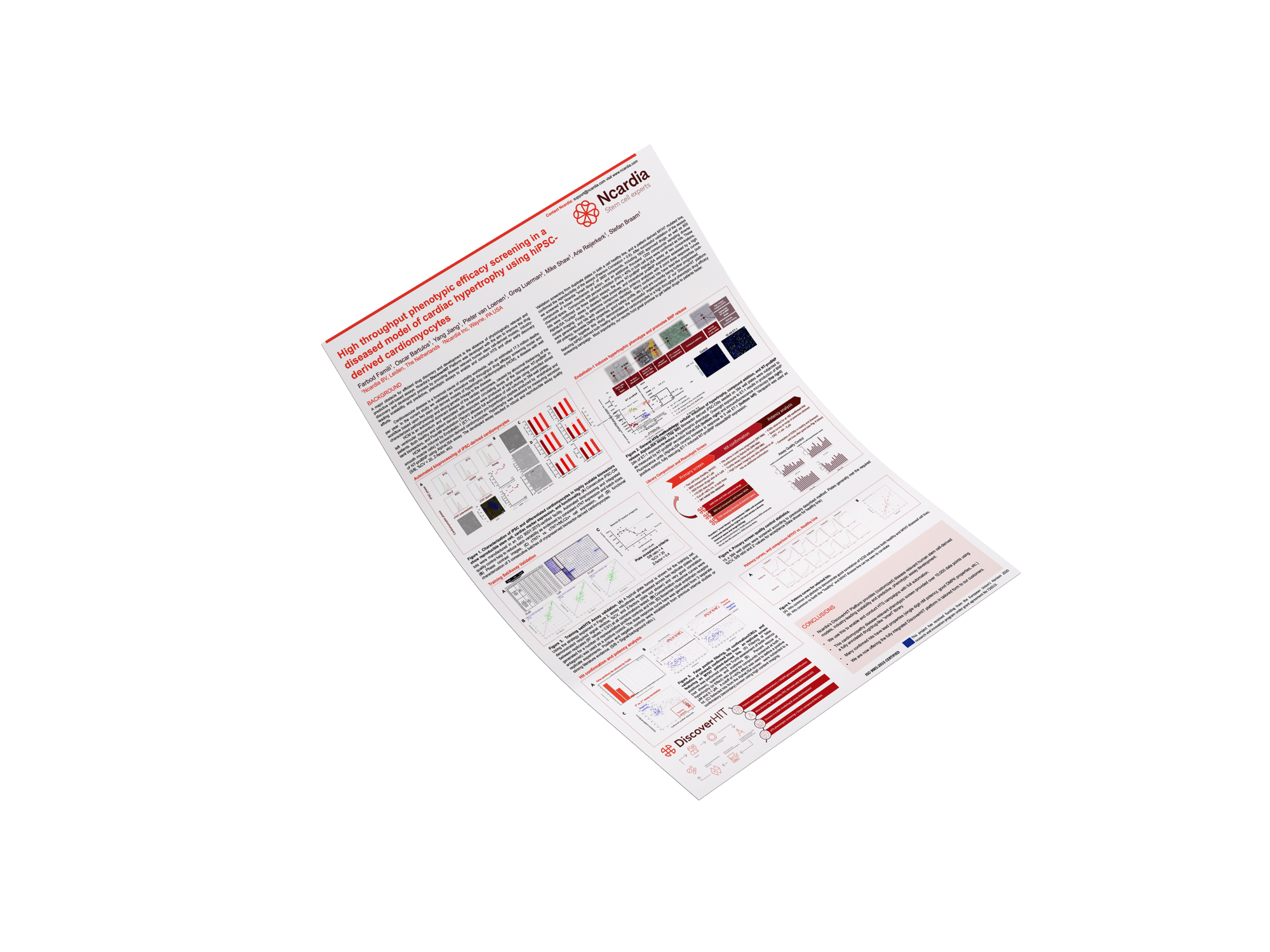 Scientific poster- High throughput phenotypic efficacy screening in a diseased model of cardiac hypertrophy using iPSC-derived cardiomyocytes